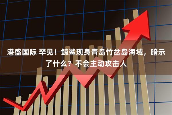 港盛国际 罕见！鲸鲨现身青岛竹岔岛海域，暗示了什么？不会主动攻击人