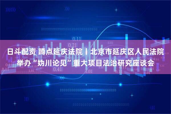 日斗配资 蹲点延庆法院丨北京市延庆区人民法院举办“妫川论见”重大项目法治研究座谈会